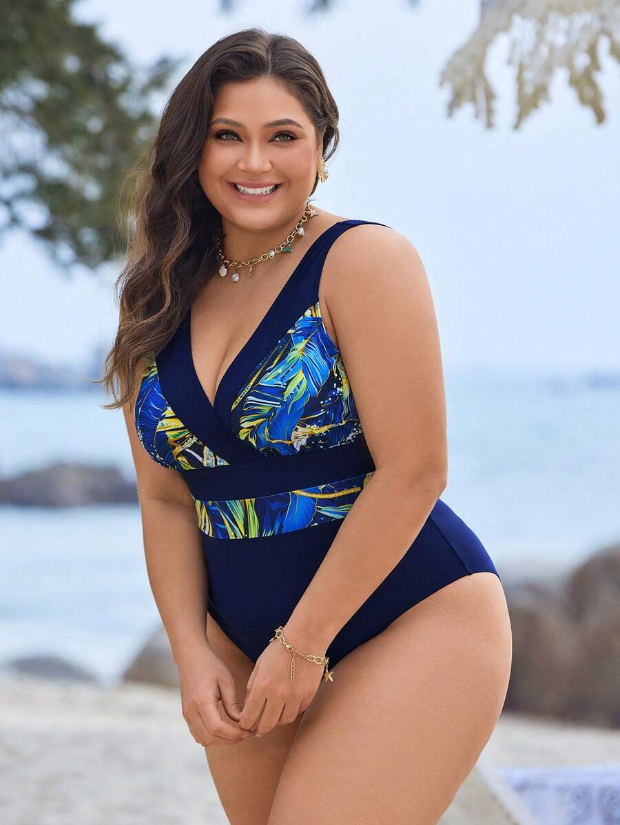 Maiô Paraíso Azul Plus Size