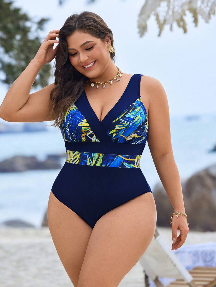 Maiô Paraíso Azul Plus Size