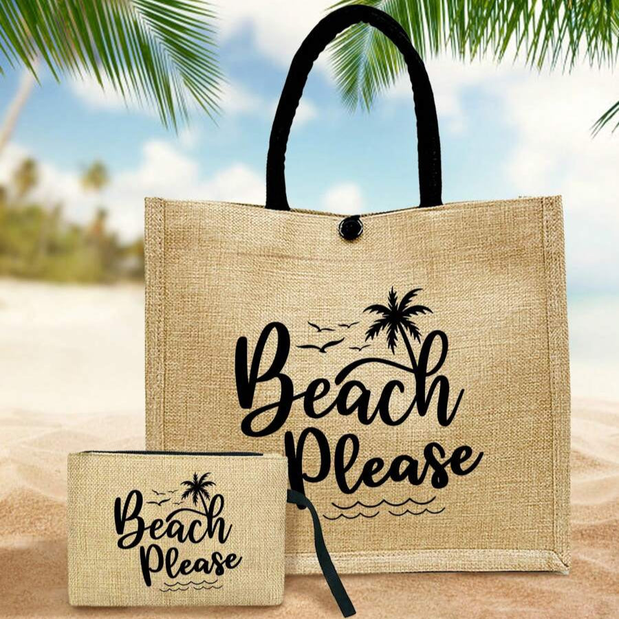 Compre 1 Leve 2 - Bolsa Beach Please (Praia Por Favor)