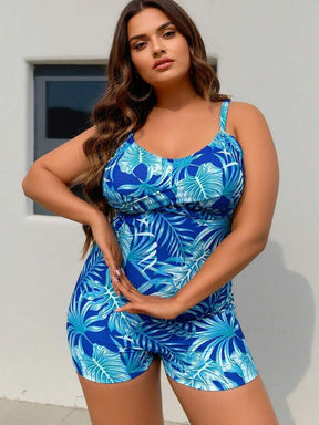 Maiô Maré de Flores Plus Size