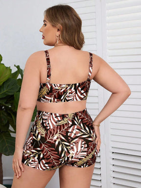 Biquíni Floresta Marítima Plus Size